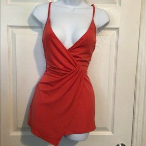 Fashion nova red romper